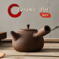 Ancient model ceramic pot kitchen item cooking kettle tea pot set side anti-scalding long handle pots